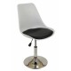 Tulip - Sedia sgabello replica design Eero Saarinen polipropilene,base cromata casa,ufficio,sala d'attesa,sala conferenze