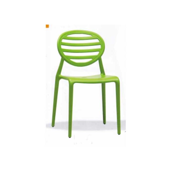 TOP GIO SPED.GRATUITA - SEDIA ERGONOMICA IN POLIPROPILENE IMPILABILE DA ESTERNO PER BAR  RISTORANTE  PISCINA  HOTEL SCAB DESIGN