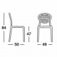 TOP GIO - SEDIA ERGONOMICA IN POLIPROPILENE IMPILABILE DA ESTERNO PER BAR, RISTORANTE, PISCINA, HOTEL SCAB DESIGN