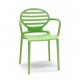 COKKA CHAIR - SEDIA ERGONOMICA IN POLIPROPILENE IMPILABILE DA ESTERNO PER BAR, RISTORANTE, PISCINA, HOTEL SCAB DESIGN
