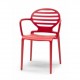 COKKA CHAIR - SEDIA ERGONOMICA IN POLIPROPILENE IMPILABILE DA ESTERNO PER BAR, RISTORANTE, PISCINA, HOTEL SCAB DESIGN