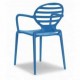 COKKA CHAIR - SEDIA ERGONOMICA IN POLIPROPILENE IMPILABILE DA ESTERNO PER BAR, RISTORANTE, PISCINA, HOTEL SCAB DESIGN
