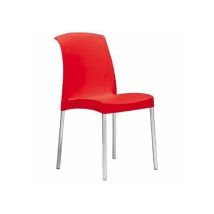 JENNY SPED.GRATUITA - Sedia Impilabile polipropilene/alluminio SCAB DESIGN per bar ristorante certificata per uso locali