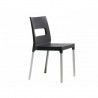 MAXI DIVA - Sedia impilabile in tecnopolimero con gambe in alluminio SCAB DESIGN per bar, ristorante, hotel