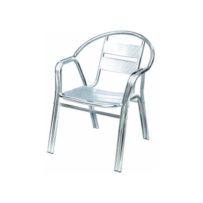 GARDEN - SEDIA  IMPERMEABILE ALL'ACQUA IN ALLUMINIO IMPERMEABILE ALL'ACQUA IMPILABILE PER BAR RISTORANTE PIZZERIA PISCINA HOTEL