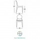 IGLOO CHAIR - Sedia contract Impilabile in Policarbonato da esterno ed interno per bar,ristorante,piscina,hotel SCAB DESIGN