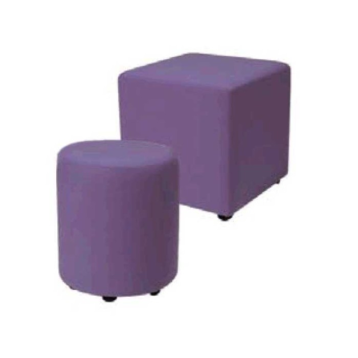 Liza pouf Contract personalizzato per locali in ecopelle (pelle ecologica), tessuto