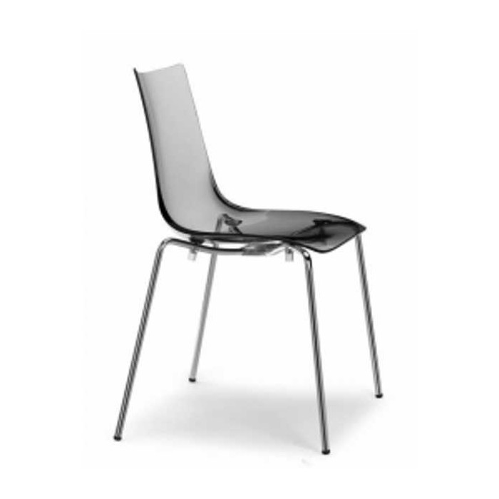 ZEBRA ANTISHOCK SPED.GRATUITA - Sedia contract Impilabile in Policarbonato e acciaio cromato da esterno ed interno SCAB DESIGN