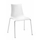 ZEBRA ANTISHOCK - Sedia contract Impilabile in Policarbonato e acciaio cromato da esterno ed interno SCAB DESIGN
