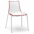 ZEBRA BICOLORE SPED.GRATUITA - Sedia contract Impilabile Polimero bar ristorante hotel SCAB DESIGN certificata per uso locali
