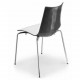 ZEBRA BICOLORE - Sedia contract Impilabile in Policarbonato e acciaio cromato da esterno ed interno SCAB DESIGN