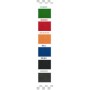 UFFICIO ISO-T - SEDIA UFFICIO CON TAVOLETTA PER VISITATORE IN TESSUTO STANDARD O CERTIFICATO IGNIFUGO VARI COLORI