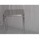 Q60-4G - TAVOLO IN ALLUMINIO QUADRATO A QUATTRO GAMBE PER BAR, RISTORANTE, PISCINA, HOTEL, ALBERGO