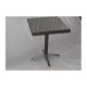 SIVIGLIA - TAVOLO 60X60 e 70x70 CON BASE E STRUTTURA IN ALLUMINIO INTRECCIATA IN SIMIL RATTAN