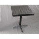 SIVIGLIA - TAVOLO 60X60 e 70x70 CON BASE E STRUTTURA IN ALLUMINIO INTRECCIATA IN SIMIL RATTAN